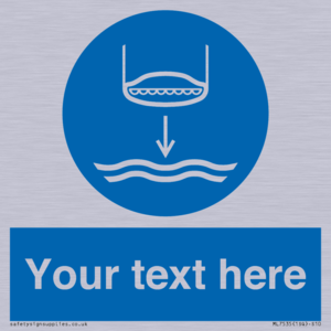 Custom Lower lifeboat to the water in launch sequence